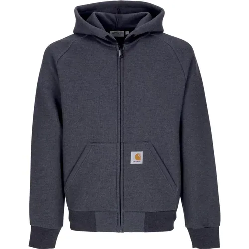 Schwarze Kapuzenjacke mit Reißverschluss , Herren, Größe: XL - Carhartt WIP - Modalova