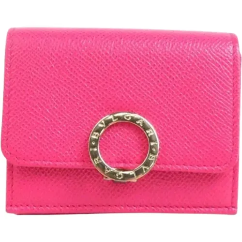 Pre-owned Wallets, female, , Size: ONE SIZE Pre-owned Leather wallets - Bvlgari Vintage - Modalova