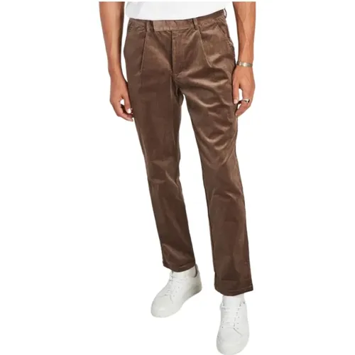 Chinos, male, , Size: W31 Velvet Ribbed Parker Pants - Les Deux - Modalova