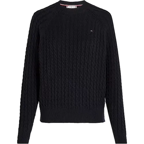 Dessert Sky Cable Knit Sweater , female, Sizes: L - Tommy Hilfiger - Modalova