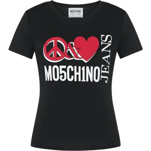 Stylish T-shirt , female, Sizes: S - Moschino - Modalova