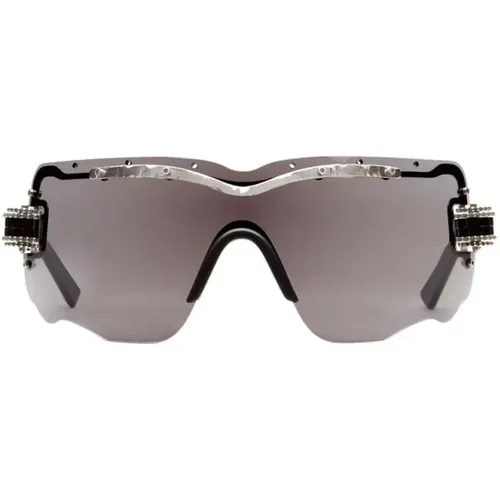 Sunglasses, unisex, , Size: ONE SIZE Maske E15 Sunglasses Black Silver - Kuboraum - Modalova