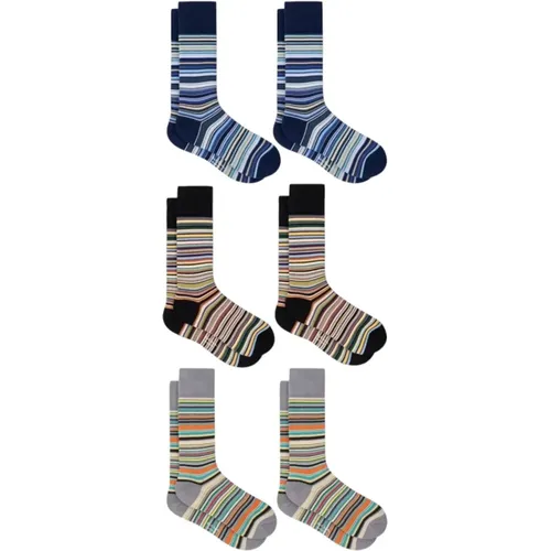 Socks, unisex, , Size: ONE SIZE Colorful Stripe Socks Six Pack - Paul Smith - Modalova