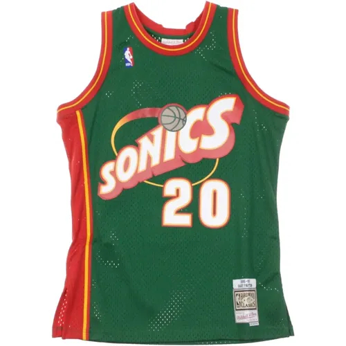 Sportswear, male, , Size: S Seattle Supersonics Basketball Tank Top - Mitchell & Ness - Modalova