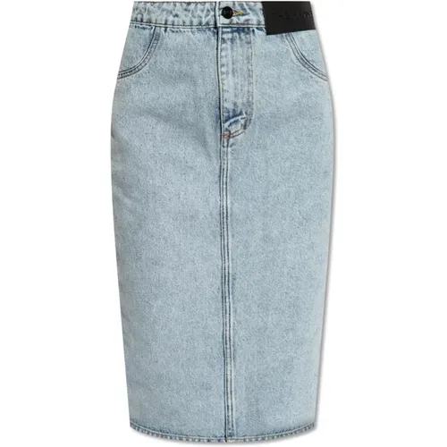 Malmo Maxi denim skirt , female, Sizes: XS, S - The Mannei - Modalova