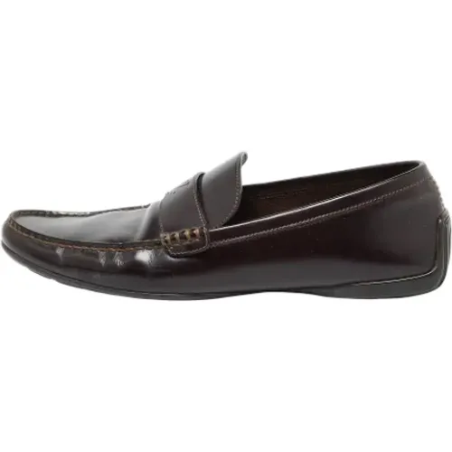 Pre-owned Flats, male, , Size: 9 1/2 US Pre-owned Leather flats - Louis Vuitton Vintage - Modalova