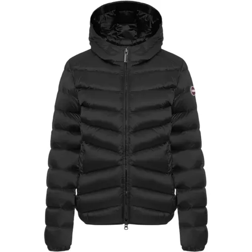 Down Jackets, female, , Size: M Navy Blue Duno Down Jacket - Colmar - Modalova