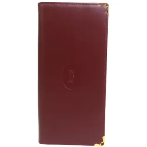 Pre-owned Wallets, female, , Size: ONE SIZE Pre-owned Leather wallets - Cartier Vintage - Modalova