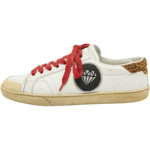 Pre-owned Leather sneakers , female, Sizes: 4 UK - Yves Saint Laurent Vintage - Modalova