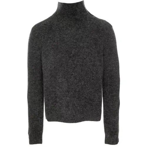 Alpaca Knit Sweater with Zipper , male, Sizes: L, M - Isabel marant - Modalova