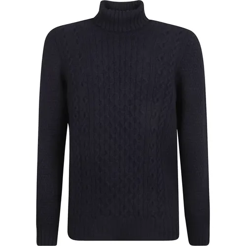 Cable-Knit Roll Neck Jumper , male, Sizes: 3XL - Drumohr - Modalova