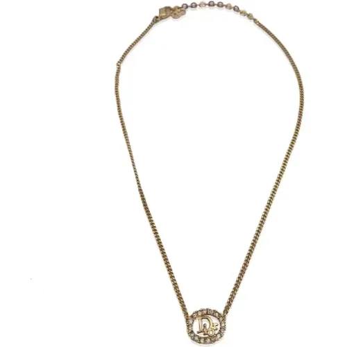 Pre-owned Jewellery, female, , Size: ONE SIZE Pre-owned Metal necklaces - Dior Vintage - Modalova