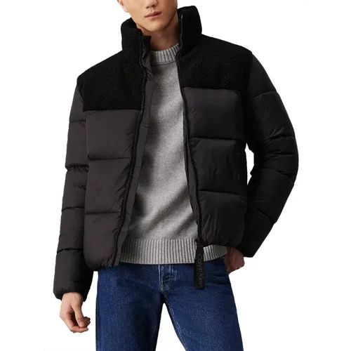 Sherpa Puffer Coat , male, Sizes: XL, S, M, L - Calvin Klein - Modalova