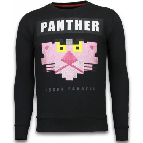 Pink Panther Rhinestone Sweater - Herrenpullover - 5915Z , Herren, Größe: M - Local Fanatic - Modalova