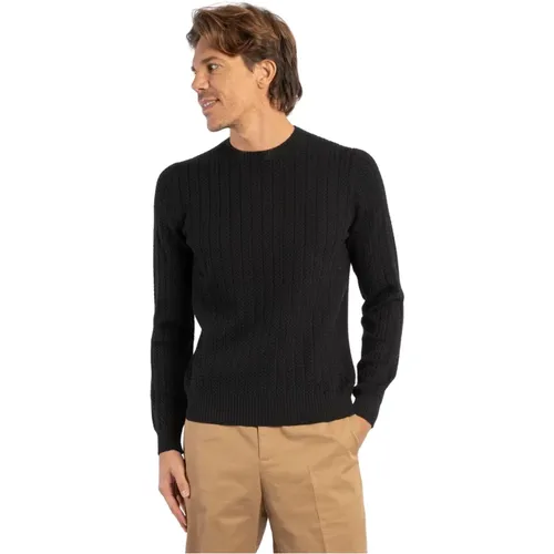 Braided Wool Sweater - , male, Sizes: 3XL, L - Gran Sasso - Modalova