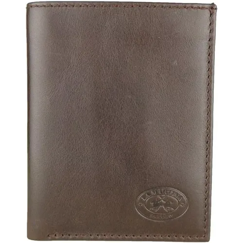 Wallets & Cardholders, male, , Size: ONE SIZE Leather Passport Holder for Men - LA MARTINA - Modalova