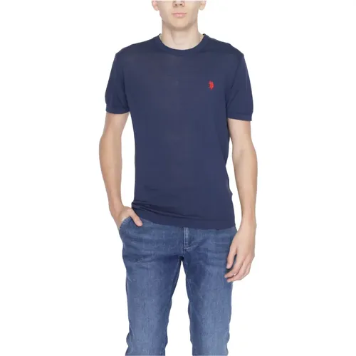 Short Sleeve Cotton Men's T-shirt , male, Sizes: L, M, 2XL, XL, S - U.s. Polo Assn. - Modalova