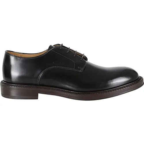 Glattes Gebürstetes Leder Derby Schuhe , Herren, Größe: 40 EU - Corvari - Modalova