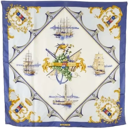 Pre-owned Scarves, female, , Size: ONE SIZE Pre-owned Silk scarves - Hermès Vintage - Modalova