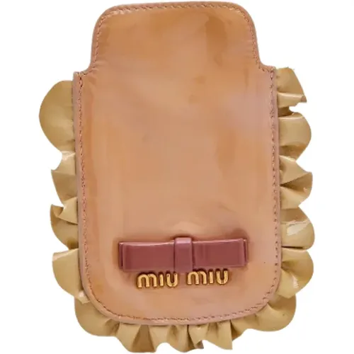 Pre-owned Accessories, female, , Size: ONE SIZE Pre-owned Leather home-office - Miu Miu Pre-owned - Modalova