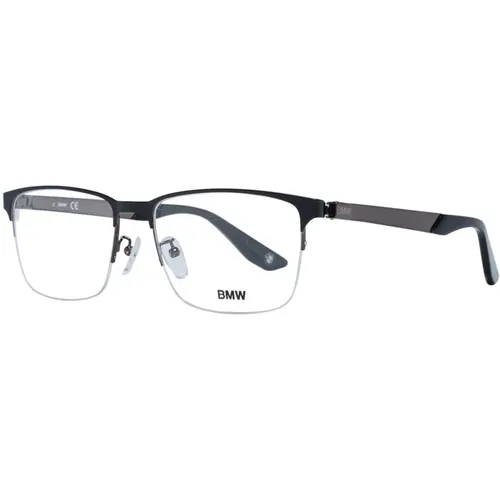 Glasses, male, , Size: ONE SIZE Gunmetal Metal Eyeglasses for Men - BMW - Modalova