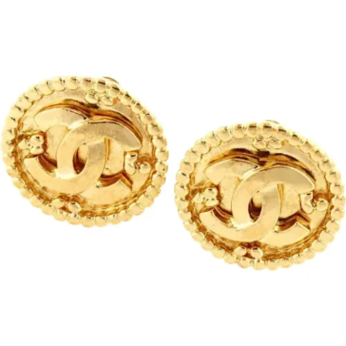 Pre-owned Jewellery, female, , Size: ONE SIZE Pre-owned Metal earrings - Chanel Vintage - Modalova