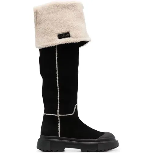 Fur Boot , female, Sizes: 7 UK, 4 UK, 4 1/2 UK, 6 UK - Hogan - Modalova