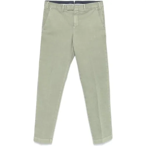 Khaki Herringbone Hose Vertikaler Streifen , Herren, Größe: 2XL - PT Torino - Modalova