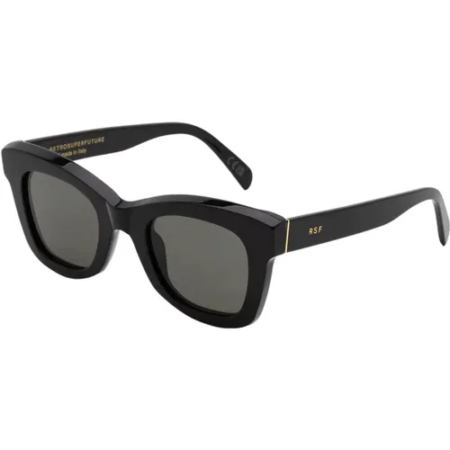 Schwarze Altura Sonnenbrille , unisex, Größe: 50 MM - Retrosuperfuture - Modalova