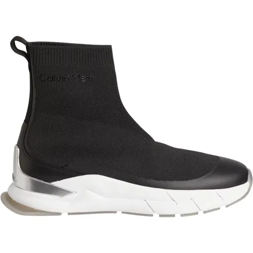 Knit Sock Boots - Fashionista`s Must-Have , female, Sizes: 3 UK - Calvin Klein - Modalova