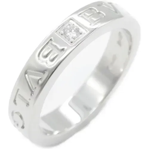 Pre-owned White Gold rings , unisex, Sizes: ONE SIZE - Bvlgari Vintage - Modalova