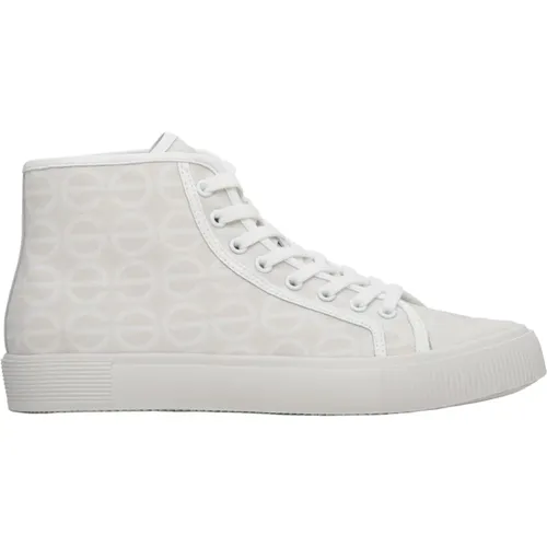 Weiße & Beige High-Top Damen Sneakers Er00113212 - Estro - Modalova