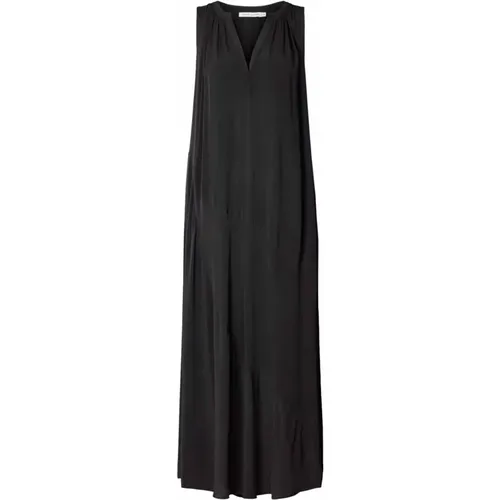 Schwarzes Chili Kleid Elegante Qualität , Damen, Größe: L - Rabens Saloner - Modalova