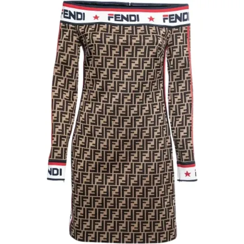 Pre-owned Cotton dresses , female, Sizes: M - Fendi Vintage - Modalova