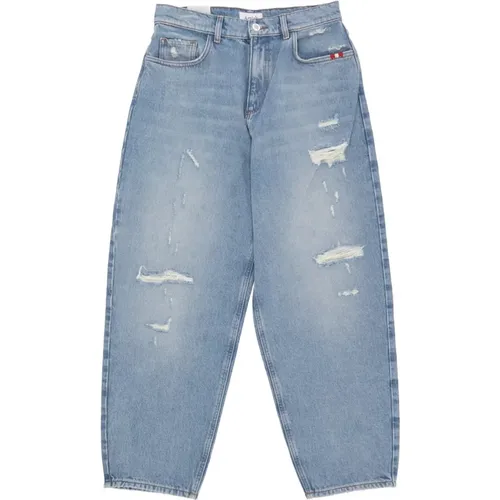 Baggy Denim Jeans für Frauen , Damen, Größe: W27 - Amish - Modalova