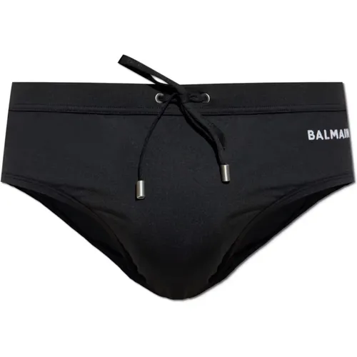 Beachwear, male, , Size: XS Swim Briefs - Balmain - Modalova