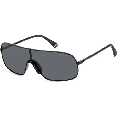 Sunglasses, unisex, , Size: ONE SIZE Matte /Grey Sunglasses - Polaroid - Modalova