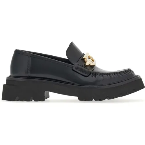 Loafers, male, , Size: 5 1/2 US Gancini-Buckle Leather Loafers - Salvatore Ferragamo - Modalova