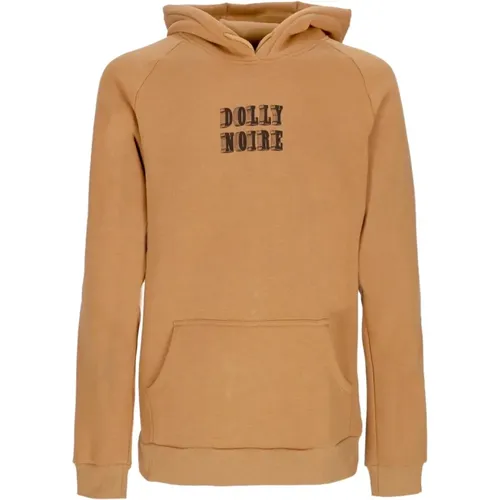 Hoodies, male, , Size: XL Block Hoodie Khaki Long Sleeve Sweatshirt - Dolly Noire - Modalova