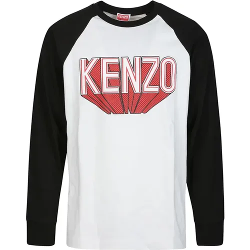 D Raglan Langarm T-Shirt Kenzo - Kenzo - Modalova