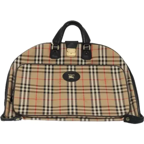 Pre-owned Accessories, female, , Size: ONE SIZE Pre-owned Canvas travel-bags - Burberry Vintage - Modalova