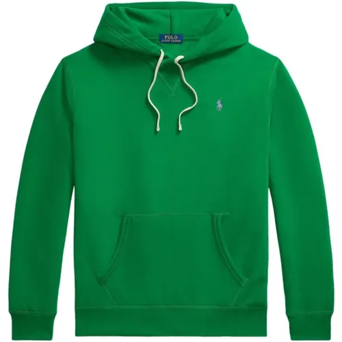 Hoodies, male, , Size: L Hooded Sweater with Logo Embroidery - Polo Ralph Lauren - Modalova