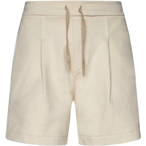 Cream White Cotton Jersey Shorts , male, Sizes: S - A Paper Kid - Modalova