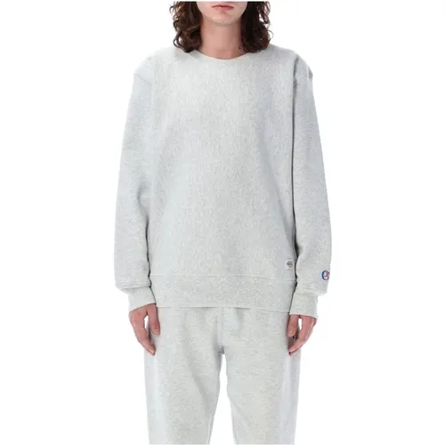 Grey Mel Knitwear Crewneck Sweatshirt , male, Sizes: M, L, XL - Champion - Modalova