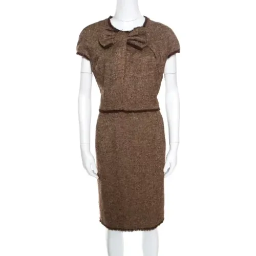 Pre-owned Wool dresses , female, Sizes: 9 UK - Carolina Herrera Pre-owned - Modalova