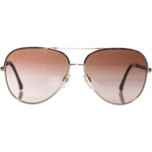 Pre-owned Accessories, female, , Size: ONE SIZE Pre-owned Metal sunglasses - Chanel Vintage - Modalova