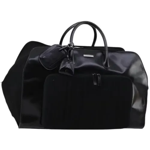 Pre-owned Weekend Bags, unisex, , Size: ONE SIZE Pre-owned Leather Weekend Bag - Gucci Vintage - Modalova