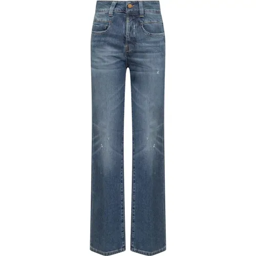 Klassische Blaue Wide Leg Jeans , Damen, Größe: W31 - Seafarer - Modalova