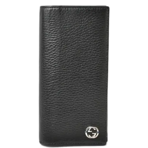 Pre-owned Wallets, male, , Size: ONE SIZE Pre-owned Leather wallets - Gucci Vintage - Modalova