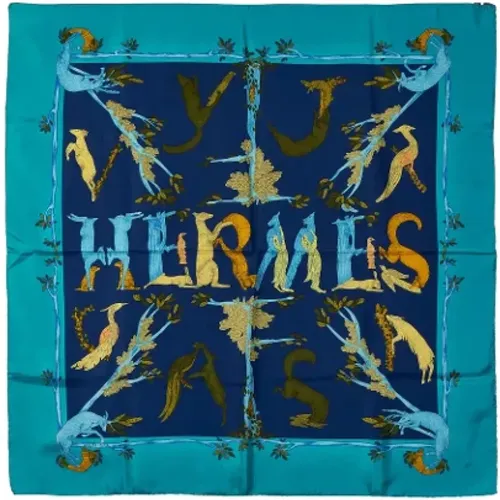 Pre-owned Scarves, female, , Size: ONE SIZE Pre-owned Silk scarves - Hermès Vintage - Modalova